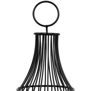 Farol Metálico Negro de Diseño Elegante y Duradero, Ideal para Decoración del Hogar e Iluminación de Patios Exteriores, Hecho en India - Product Image 4