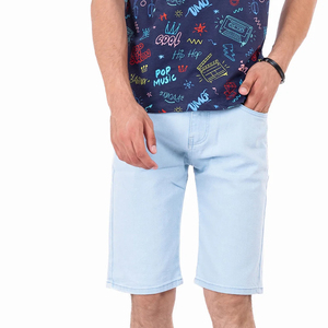 <b>Mens</b> <b>Stretch</b> Denim Shorts Dark Washed Casual Gym Outdoor Workout Wear Breathable Jean Shorts Comfortable Denim Short - Product Image 1