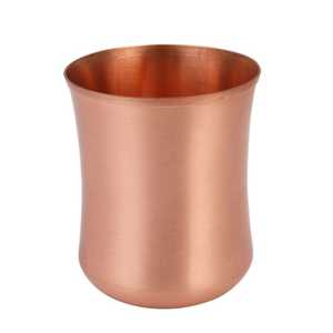 Verre à pied martelé en cuivre pur, gobelet, récipient à eau potable, vaisselle, fournitures pour hôtels et restaurants - Product Image 2