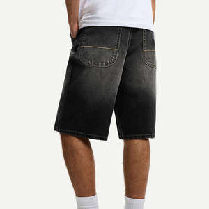 OEM Custom Denim Shorts Premium Style Straight Leg Loose Fit Casual Outwear <b>Baggy</b> Shorts For Men Quick Dry Windproof Denim <b>Jorts</b> - Product Image 4