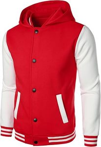 Fabricant OEM sur mesure, veste varsity personnalisée, veste à capuche, broderie, patchwork, streetwear noir, veste à capuche décontractée pour hommes - Product Image 6