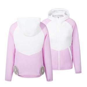 New Arrival Windbreaker <b>Cooling</b> <b>Jacket</b> Training Sporty Outdoor Coaching Zipper Closure Hoodies <b>Jacket</b> With Fan Cool <b>Jackets</b> - Product Image 1