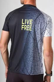 T-shirt d'équipe de course en polyester à manches courtes, coupe ajustée, imprimé par sublimation, haut de performance - Product Image 3