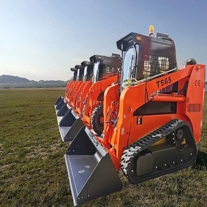 Chargeuse compacte sur chenilles TS65 avec pelle rétrocaveuse, moteur diesel 75KW, composants PLC essentiels, moment de charge élevé - Product Image 1