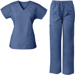 Women Fashion Medical <b>Scrubs</b> <b>Set</b> Soft Stretchy Nurse Uniform Jogger Pants Comfortable Hospital Nursing <b>Scrub</b> Suit - Product Image 5
