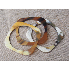 กำไลข้อมือทรงกลมทำจากเขาควาย น้ำหนักเบา งานแฮนด์เมด จำหน่ายส่ง - Product Image 3