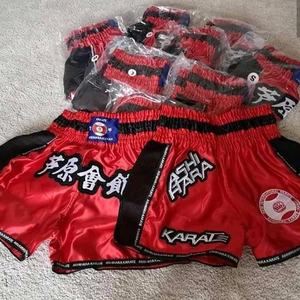 High Quality Custom MMA <b>Shorts</b> for Kickboxing Boxing Heat-Transfer Printed 100% Polyester Silk <b>Stretch</b> Quick Dry Breathable - Product Image 6