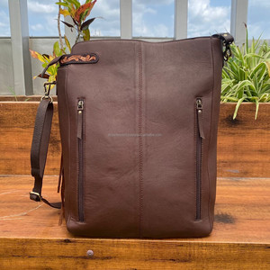 Bolso de hombro de cuero de vaca con estampado floral occidental para mujer - Product Image 5