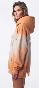 Oversized Hooded Distressed Embroidery Vintage Winter Wear <b>Drop</b> Shoulder <b>Sun</b> Faded Washed Polyester/Cotton Women's Hoodie - Product Image 4
