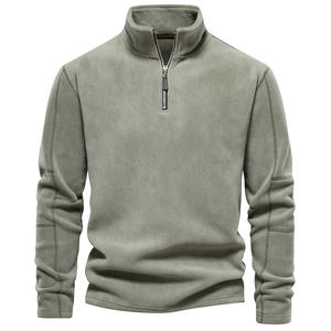 Sudadera de forro polar con cuello alto y cremallera de un cuarto, con opciones de color personalizadas para marcas minoristas estadounidenses - Product Image 6