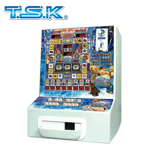 Que funcionan con monedas de juego de la máquina de Wrestlemania II : TSK Taiwán arcade juego mario máquina de ranura