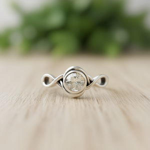 แหวนมอยส์ซาไนต์บลูโทแพซ 2.6 กรัม - Product Image 3