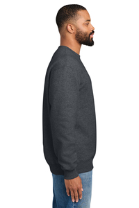 Sweat-shirt à col rond pour homme, 100% coton, couleur unie, coupe classique, pull décontracté, tissu tricoté d'hiver, HSI anti-rétrécissement, doublé - Product Image 4