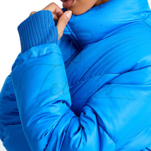 Blousons matelassés streetwear stylés, vestes courtes personnalisées, nouvelle collection, vente en gros, blousons matelassés zippés pour femmes - Product Image 4