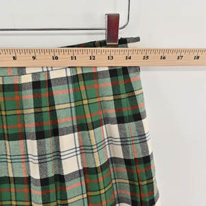 Falda Kilt de Lana a Cuadros para Mujer, Talla Grande, Verde Tartán, Plisada, Maxi, Tipo Wrap, Colección 2026 - Product Image 3