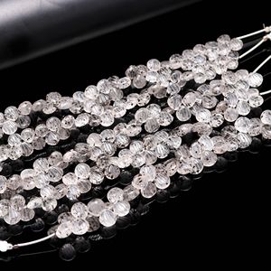 Natural Dot Quartz Carved Shell <b>Beads</b> Hand Carved Gemstone <b>Beads</b> Side Drilled Dot Quartz <b>Beads</b> Loose Gemstone <b>Beads</b> For Jewelry - Product Image 4