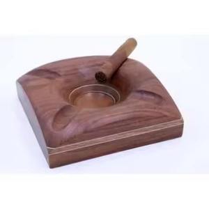 Modern Customized Wooden Desktop <b>Ashtray</b> with Drawer and Cigarette Holder Slots - Product Image 4