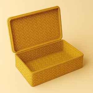 Caja de Almacenamiento de Cosméticos de Bambú Sheetal Pati Tejida a Mano |   Organizador de Belleza Ecológico para Lápices Labiales y Joyas |   Empaque Sostenible - Product Image 1