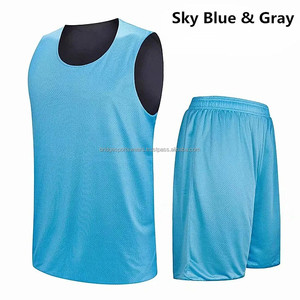 Ensemble d'uniformes de basketball personnalisés unisexes sans manches, imprimés, respirants, grandes tailles, pour l'été et les équipes - Product Image 4