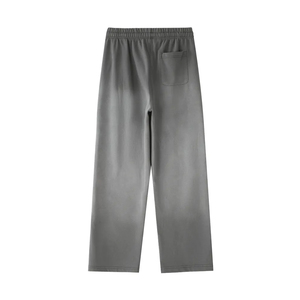 Pantalon de survêtement en coton pour homme, coupe droite, taille élastique avec cordon de serrage, décontracté, avec poches latérales, léger, pour l'automne - Product Image 4