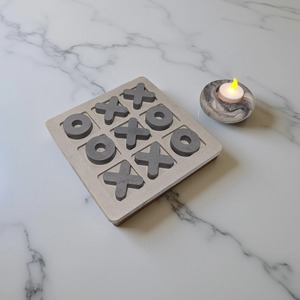 Modern Wooden Tic Tac Toe Set Decorative Games <b>Coffee</b> <b>Table</b> Decor Home Living Room Accent Luxury XO Noughts Crosses - Product Image 1
