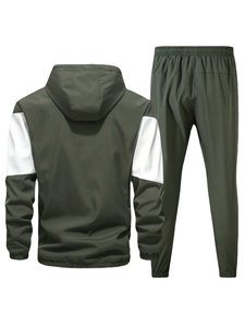 Conjunto Deportivo Personalizado para Hombre, de Poliéster y Algodón, Corte Regular, Chaqueta con Capucha, Pantalones Deportivos, Venta al por Mayor, Etiqueta Privada OEM, Pedidos al por Mayor en EE. UU. - Product Image 5