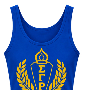 Débardeur personnalisé Sigma Gamma Rho pour femme, avec lettres grecques, sans manches, vêtement de sororité, chemise décontractée, tenue de sport, vêtement de sport pour l'entraînement - Product Image 3