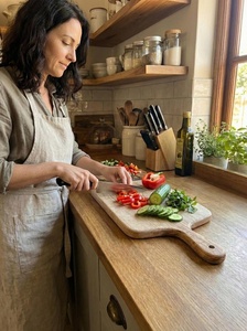 Grande planche à découper en bois pour la préparation sur le comptoir de cuisine - Product Image 2