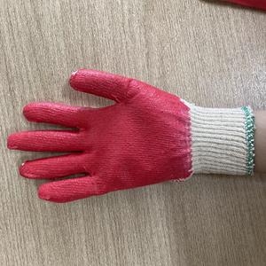 Guantes de Jardinería de Algodón Reutilizables con Recubrimiento de Látex, Antideslizantes, Anticorte, Multicolores, Recubiertos de Goma, con Puño Tejido, Talla 10 - Product Image 1