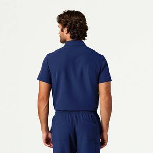 Nouvel ensemble de blouses chirurgicales modernes et confortables en tissu Spandex peigné, anti-plis, pour hommes, idéal pour l'hôpital et les soins infirmiers en été. - Product Image 3