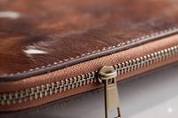 Housse pour tablette en cuir de vachette naturel style western rembourrée, faite à la main, écologique, vintage, en cuir de vachette véritable