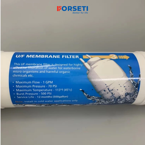 Prix usine – Cartouche filtrante UF domestique 1 étape, type U, 10 pouces, système de filtration d'eau en plastique, débit de 800 GPD pour traitement - Product Image 3