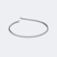 Bracelet tennis de luxe plaqué or avec diamants ronds de laboratoire sertis à griffes 2.00CTW, bracelet tennis diamant de laboratoire pour femmes