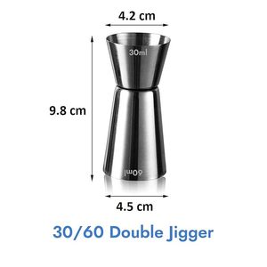 Jigger pour cocktails, essentiels pour les cocktails, jigger en cadeau, jigger de qualité supérieure, jigger de luxe, jigger pour cadeau d'entreprise, jigger pour cadeau de mariage - Product Image 3
