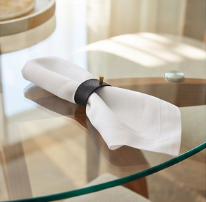 Anneaux de serviette en cuir pour la mise en table, les repas quotidiens, les événements spéciaux, les cadeaux et la décoration de table contemporaine - Product Image 6