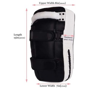 แผ่นรองเตะหนัง PU คุณภาพสูง ระบายอากาศได้ดี เป็นมิตรกับสิ่งแวดล้อม ทนทาน พื้นผิวเรียบเนียน สำหรับการออกกำลังกาย การฝึกเตะแบบสมดุล และการป้องกัน - Product Image 4