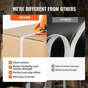 Kit de flejado de bandas, cable de flejado tejido de 328 pies, Herramienta tensora de sellos de Metal 100 para 100 + embalaje de palés 100 + flejado - Product Image 4