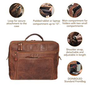 Wholesale Low Price Waterproof Leather <b>Laptop</b> Bags Custom Made Design Top Selling Leather <b>Laptop</b> Bag - Product Image 4