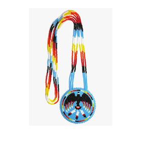 Ensemble collier et boucles d'oreilles ornés de perles décoratives pour les amateurs de mode ethnique - Product Image 5