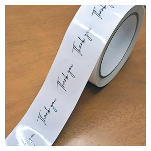 Etiqueta adhesiva impermeable rollo de papel diseño de logotipo - Product Image 6