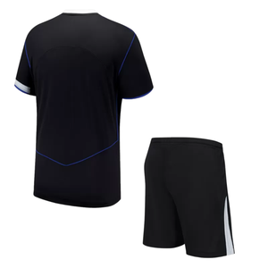 Ensemble de football Clean Sleeve Accent, maillot à col rond et short unisexe, séchage rapide, imprimé par sublimation, respirant, anti-humidité - Product Image 2