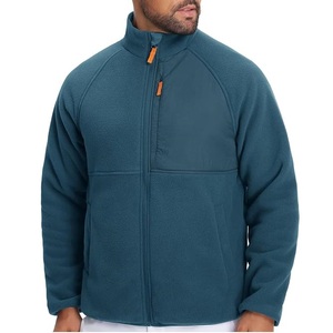 Veste d'extérieur en polaire Sherpa technique pour l'hiver avec fermeture éclair et poches, respirante, grande taille, chaude, pour homme - Product Image 1