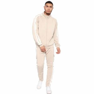 Conjunto Deportivo Informal de Invierno para Hombre, con Capucha, Transpirable, para Gimnasio, Entrenamiento, Correr, de Dos Piezas, Secado Rápido, 100% Algodón - Product Image 1