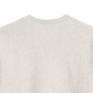 เสื้อสเวตเชิ้ตคอกลมผู้ชาย คลาสสิค สีเฮเธอร์โอ๊ตเมล ผ้าฝ้ายพรีเมียม แขนยาว สวมใส่สบาย เหมาะสำหรับทุกวัน - Product Image 4