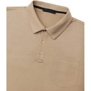 Polo homme coupe ajustée respirant couleur unie, design unique, dernière nouveauté, vente en gros, service OEM personnalisé - Product Image 3