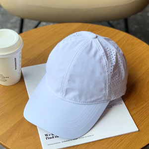 Gorra de béisbol de nailon OEM ODM para mujer, gorra blanca con logotipo bordado personalizado, gorra impermeable de alta calidad para deportes al aire libre, primavera y verano - Product Image 4