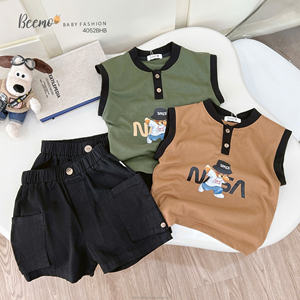 Ensembles de vêtements d'été pour garçons de qualité supérieure, motifs de dessins animés, ensembles pour tout-petits, t-shirts et shorts pour garçons, vêtements pour garçons - Product Image 5