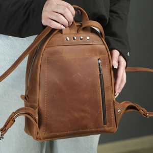 Top Seller Genuine Leather Mini <b>Backpack</b> Purse <b>Small</b> Real Leather Daypack Luxury <b>Women</b> Travel Rucksack Bag LMBP-0036B - Product Image 6