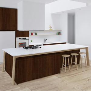 Ensemble complet d'armoires de cuisine modernes personnalisées JY Project, armoires de cuisine RTA en gros, armoires en MDF et contreplaqué de style européen - Product Image 2