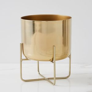 Elegant Garden <b>Pots</b> & Planters, Flower <b>Pots</b> & Planters, <b>Large</b> Outdoor Metal Planter with Stand for Beautiful Home - Product Image 1